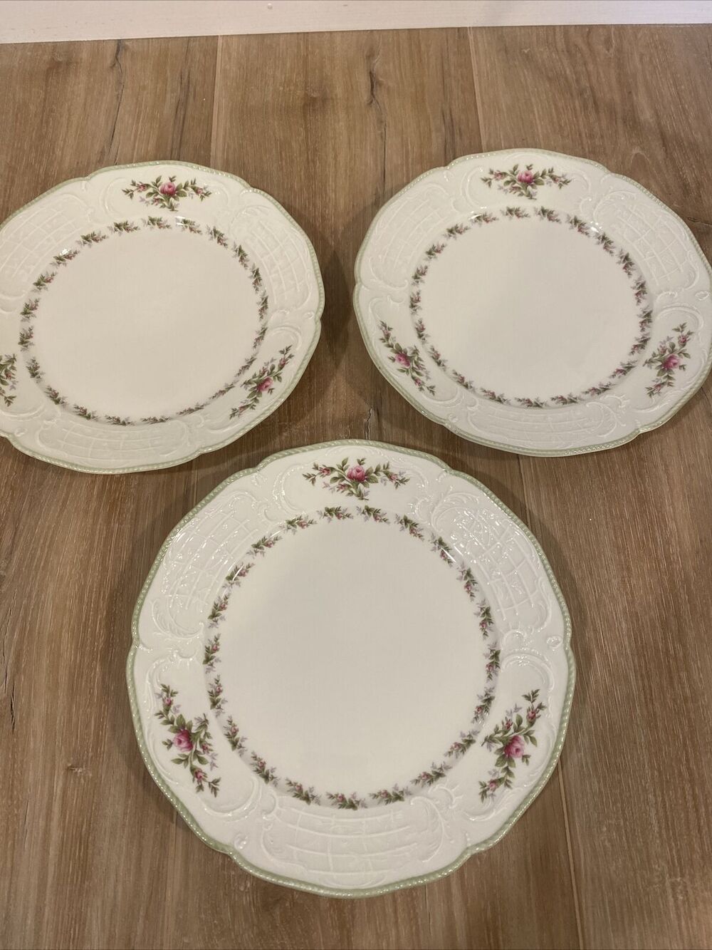 Rosenthal Sanssouci Set Of 3 Plates 8” Floral Germany Fine China